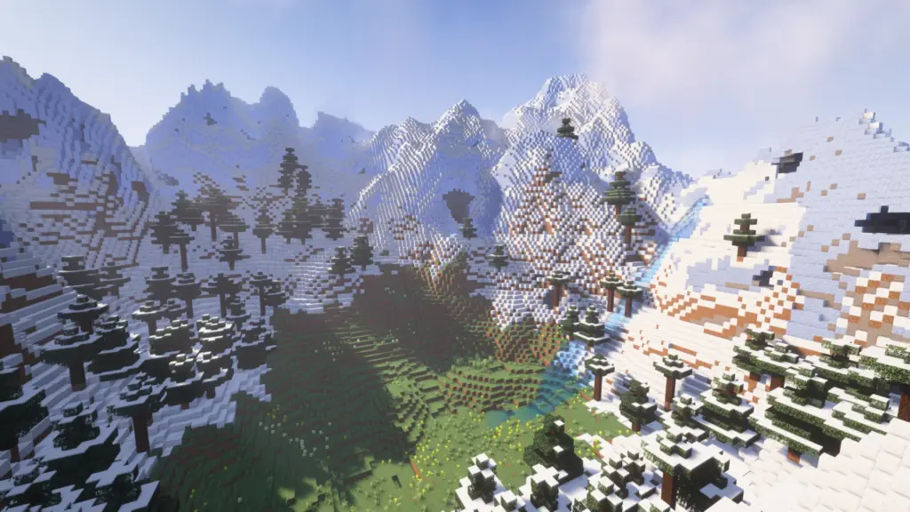 Minecraft Mountain Village