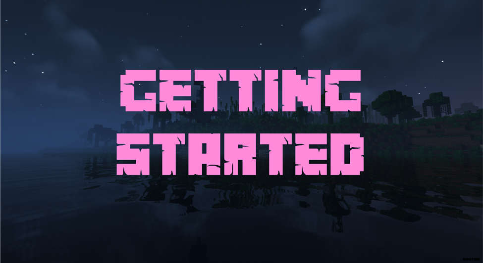 getting started with Minecraft 